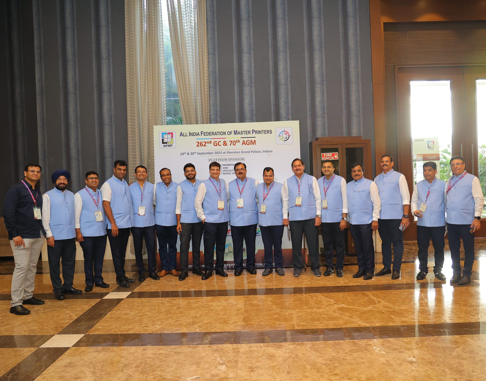 IMPA delegation at the 262nd GC & 70th AGM of the All India Federation of Master Printers, Indore